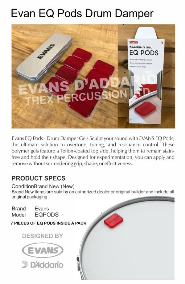 EVANS EQ Pods Drum Damper