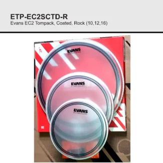 ETP-EC2SCTD-R | Evans EC2 Tompack, Coated, Rock (10,12,16) - Thex