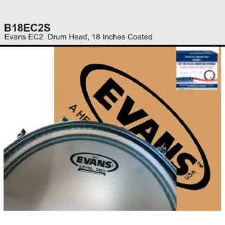 B18EC2S Evans EC2 Drum Head 18 Inches Coated