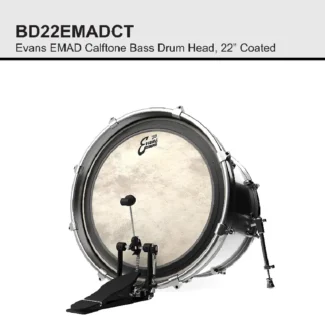 BD22EMADCT Evans EMAD Calftone Bass Drum Head 22 Coated