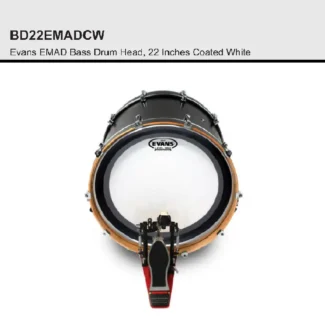 BD22EMADCW Evans EMAD Onyx Bass Drum Head 22 Inches Coated