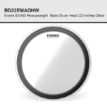 BD22EMADHW Evans EMAD Heavyweight Bass Drum Head 22-Inches Clear