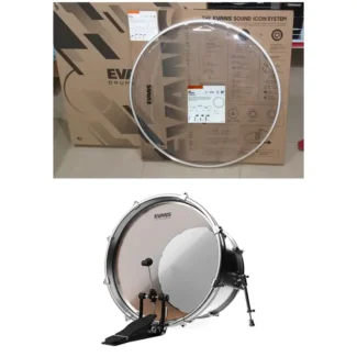 BD22G2 Evans G2 Bass Drum Head 22 Inches Clear