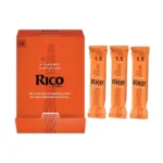 RCA0115 B50 Rico Bb Clarinet Reeds Strength 15 50 pack