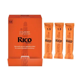 RCA0115-B50 Rico Bb Clarinet Reeds Strength 15 50-pack