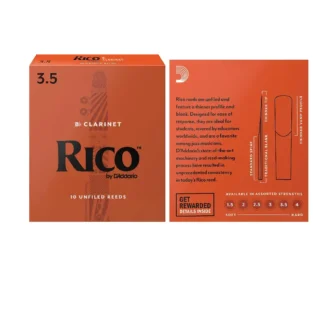 RCA1035 Rico Bb Clarinet Reeds Strength 35 10-pack