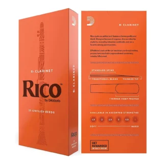 RCA2520 Rico Bb Clarinet Reeds