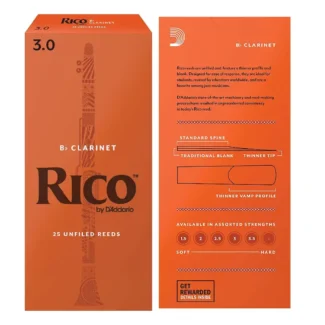 RCA2530 Rico Bb Clarinet Reeds