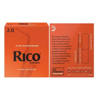 RJA1020 Rico Alto Sax Reeds Strength 20 10-pack