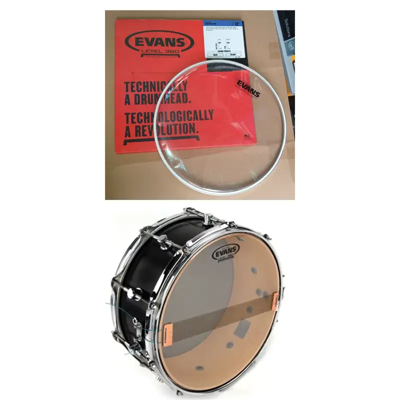S12H30-Evans-Snare-Drum-Side-Hazy-300-12-inches-Clear