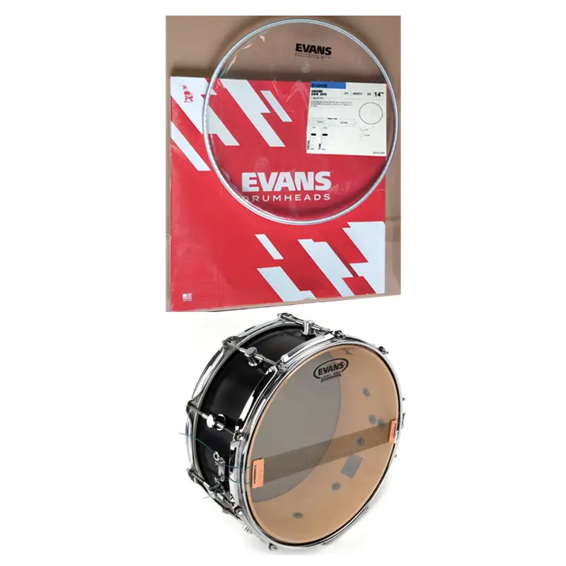 S14H30-Evans-Snare-Drum-Side-Hazy-300-14-inches-Clear.