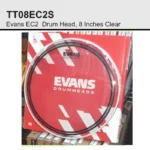 TT08EC2S Evans EC2 Drum Head 8 Inches Clear