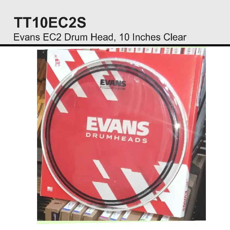TT10EC2S Evans EC2 Drum Head 10 Inches Clear