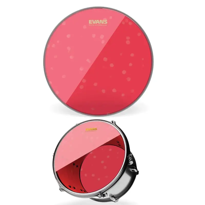 TT10HR-Evans-Hydraulic-Red-Tom-Drum-Head-10-Inches