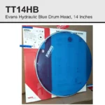 TT14HB Evans Hydraulic Blue Drum Head 14 Inches