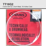 TT16G2 Evans Gen G2 Drum Head 16 Inches Clear