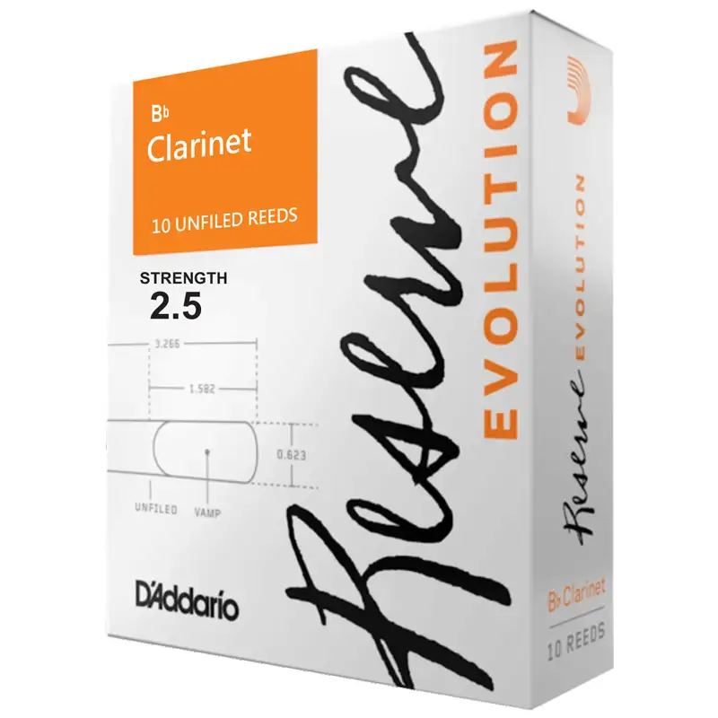 ORGANIC Rico Reserve Evolution Bb Clarinet Reeds - 10 Pack