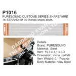 P1016 PURESOUND CUSTOME SNARE WIRE 16 STRAND for 10 Inches Snare Drum