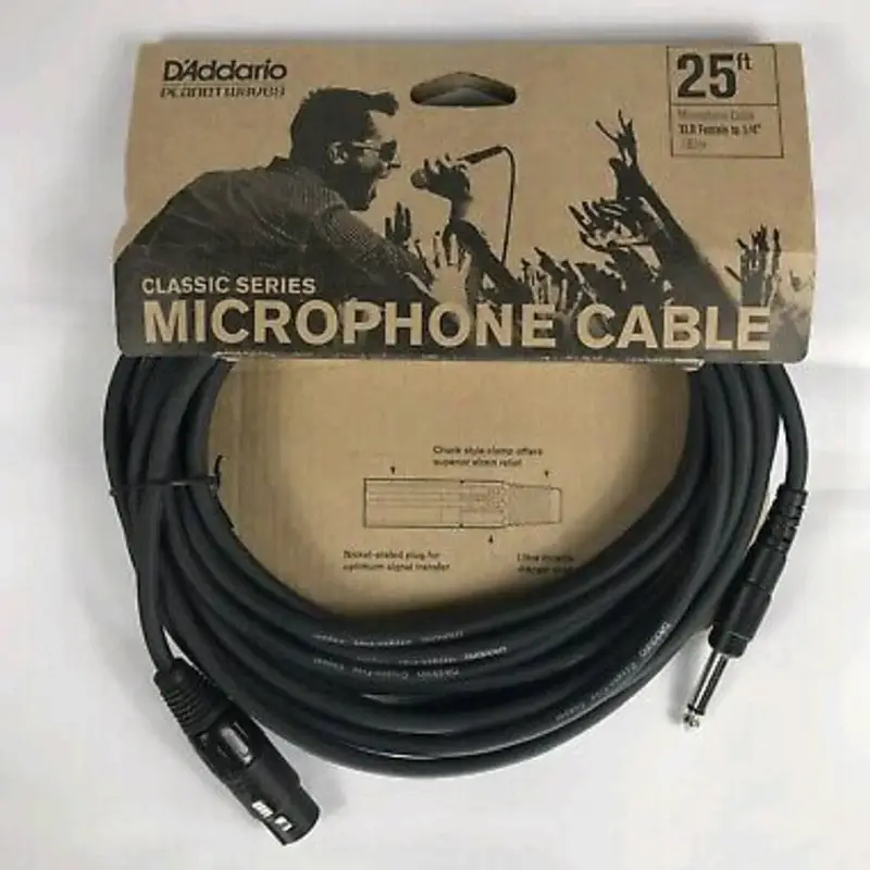 PW-CGMIC-25, D'addario Planet Waves Microphone Cable 25FT