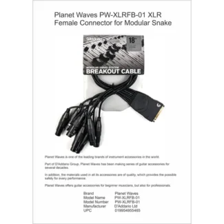 Plane Waves PW-XLRFB-01 XLR Female Connector For Modular Snake