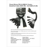 Plane WavesPW-XLRMB-01 Snake Breakout Cable DB25 (W) -XLR (M) - XLR (W)