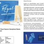 D'Addario Organic Royal Soprano Saxophone Reeds, Strength 3.0, 25-Pack