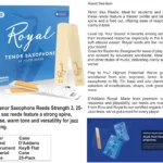 D'Addario Royal Tenor Saxophone Reeds Strength 3, 25- Pack
