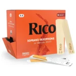 Rico Organic Bb Clarinet Reeds, Strength 2.5, 25 Pack