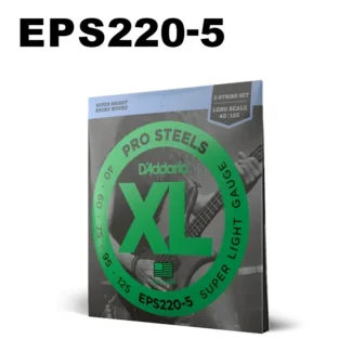 EPS220-5 D'Addario XL ProSteels Bass Guitar Strings - EPS220-5 - 5 String