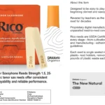 D’Addario Woodwinds Alto Saxophone Reeds, #1.5, 25-Count Single Reeds