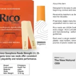 Rico Organic Alto Saxophone Reeds, Strength 2.0, 25 Pack